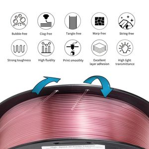 OEM/ODM <span class=keywords><strong>ISANMATE</strong></span> Prix d'usine Filament PETG haute vitesse Nouvelles couleurs Filament transparent Petg pour imprimante 3d 600 mm/s - Product Image 3