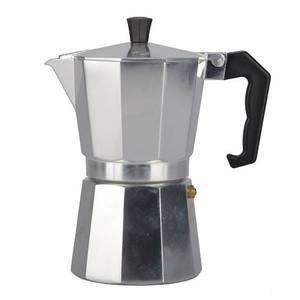 <span class=keywords><strong>Cafetera</strong></span> Espresso italiana De Acero inoxidable De 6 <span class=keywords><strong>tazas</strong></span> De 300ml, <span class=keywords><strong>cafetera</strong></span> portátil Moka para estufa con Material metálico de inducción - Product Image 1