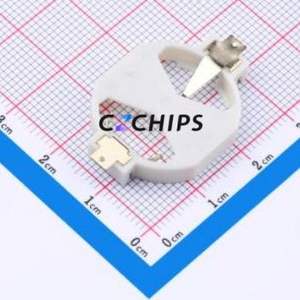 BS-11-B2CA001-R Button & Strip Battery Connector SMD Connector Battery Holder CR2032 Phosphor Bronze - Product Image 2