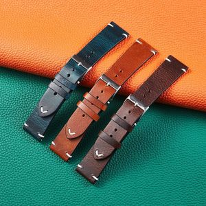 Correa de Reloj de Cuero para <span class=keywords><strong>Hombre</strong></span>, Reloj Inteligente con Monitor de Ritmo Cardíaco, Accesorio de Muñeca Ajustable Vintage, Múltiples Tamaños Opcionales - Product Image 2