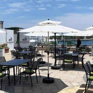 El último <span class=keywords><strong>paraguas</strong></span> de poste central <span class=keywords><strong>para</strong></span> exteriores, refugio solar, toldo de lluvia, toldo de puesto de mercado plegable ligero <span class=keywords><strong>para</strong></span> terraza junto a la piscina - Product Image 6