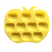 Moule à gâteau en silicone écologique inodore à 10 cavités, pour la cuisson de gelées de pommes et de poudings, plateau antiadhésif pour muffins