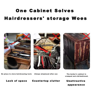 Gabinete de Herramientas para Barbería y Peluquería con Estante de Almacenamiento y Cajones para Peluqueros - Product Image 2