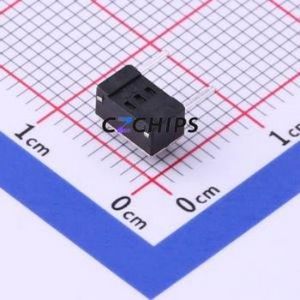 TC-1101DE-B-A Tactile Switch Through hole Component THT Switch Single Pole Single Throw Rectangle Button 1.6N Right Angle Insert - Product Image 2