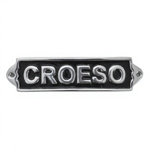 CROESO Panneau Mural Décoratif Couleur Noire Élégant Signe Général Décoratif En Gros Signe et Plaque Pour Promotions Idées Cadeaux - Product Image 1