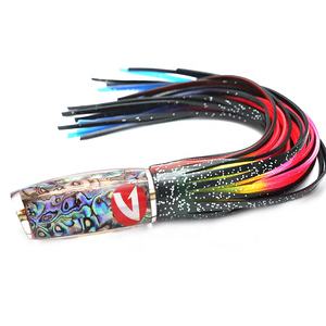 Tête de leurre de pêche à la traîne à haute vitesse en poly carbonate incrustation de tête Laser coquille d'ormeau leurre de thon Wahoo - Product Image 1