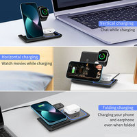 Nouvelle Référence : Station de Recharge Magnétique sans Fil 3 en 1 Pliable, Plus Rapide et Automatique