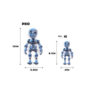 Jouet squelette articulé imprimé en 3D, couleurs personnalisées, articulations flexibles, figurine anti-stress pour enfants de 8 à 13 ans, unisexe, en plastique - Product Image 2