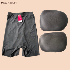 Pantalones cortos moldeadores acolchados 3 en 1, <span class=keywords><strong>bragas</strong></span> de Control de cintura alta sin costuras <span class=keywords><strong>con</strong></span> almohadillas extraíbles para glúteos, potenciador de cadera, levantador de trasero - Product Image 5