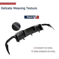 Diffuseur en fibre de carbone véritable pour pare-chocs arrière, lèvre inférieure, spoiler, kits de carrosserie pour Audi A6 S6 C7.5 2016 2017 2018
