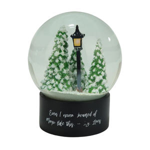 Vente en gros Boules à neige artisanales en résine Le Pin Globe d'eau en verre <span class=keywords><strong>Mot</strong></span> personnalisé Texte Bureau Décoration de la maison Cadeau - Product Image 1