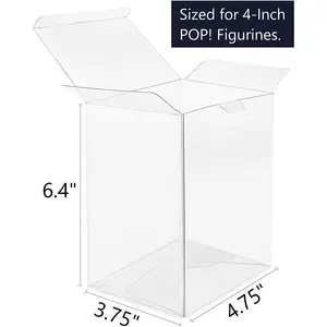 Funko Pop Protector For 4 6 10 Inch Pop Thick Funko- Pop Case Holder Display Case Container Shield - Ultra Protection