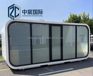 Habitación <span class=keywords><strong>de</strong></span> Hotel Prefabricada Tipo Cápsula Apple <span class=keywords><strong>de</strong></span> Zhongchen para Sitios Turísticos y Resorts, Casa Contenedor Móvil Aislada con EPS y Completamente Amueblada - Product Image 6