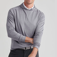 Sweat-shirt à capuche sport personnalisé vierge, extensible dans les quatre sens, évacuant l'humidité, coupe classique, 89% polyester, 11% élasthanne, imperméable