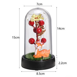 <b>Christmas</b> Gift Light up <b>Christmas</b> Dome Mini <b>Christmas</b> <b>Tree</b> in Glass Dome for XmasTable Decorations Party Decoration - Product Image 6