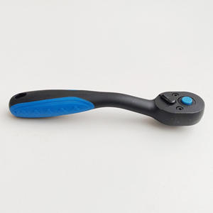 Clé à cliquet en acier au vanadium de 1/4 pouce avec poignée à motif étoile bleue pour réparation automobile, fonctionnement manuel, norme impériale - Product Image 1