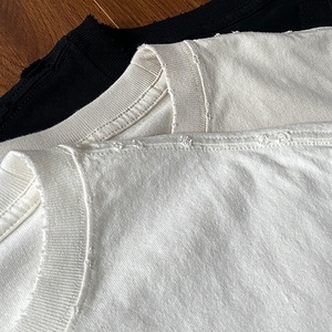 Kaos T-<span class=keywords><strong>Shirt</strong></span> Pria Desainer <span class=keywords><strong>Vintage</strong></span> 100% Katun 285g Streetwear Oversize Polos Kasual Lengan Pendek - Product Image 3