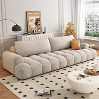 Canapé de salon en vente chaude, ensemble de canapés modernes en crème, canapé élégant et luxueux, canapé classique en tissu, canapé moelleux en velours nuage pour la maison