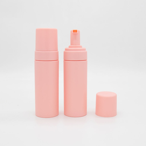 Envase de espuma esmerilado vacío <span class=keywords><strong>para</strong></span> <span class=keywords><strong>autobronceador</strong></span>, mousse, spray, limpiador facial, en colores rosa y blanco - Product Image 3