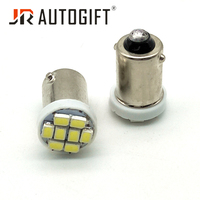 BA9S T4W LED ampoule de voiture rouge bleu H5W T2W T3W 3020 8SMD DC12V/24V intérieur voiture LED éclairage de plaque d'immatriculation