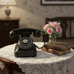 Combiné téléphonique de bureau <span class=keywords><strong>Bluetooth</strong></span> pour <span class=keywords><strong>téléphone</strong></span> portable, <span class=keywords><strong>téléphone</strong></span> filaire rétro avec assistant vocal, <span class=keywords><strong>téléphone</strong></span> <span class=keywords><strong>fixe</strong></span> de style antique pour le bureau - Product Image 5