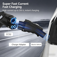 Adaptador Convertidor CCS2 a GB/T para Vehículos Eléctricos, Carga Rápida, 300A, 1000V, 250KW, Gran Venta