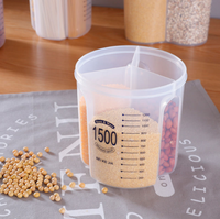 Boîte de rangement des aliments 20 pièces, organisateur de cuisine en plastique, boîte de rangement des noix, thé sucre bonbons, pot conteneur