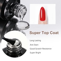 Gelsky personnalisé nouveau produit fournisseur d'ongles couche de finition UV super brillante couche de finition en caoutchouc