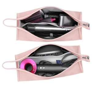 Hot New Sac De Rangement pour Sèche-<span class=keywords><strong>Cheveux</strong></span> et Fer À Friser Étanche PU Cosmétique Organisateur De Toilette avec Fermeture À Glissière pour L'emballage - Product Image 2