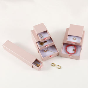 Caja de Joyería de Cartón con Cajón Deslizante y Logotipo Personalizado, Caja de Almacenamiento para Anillos, Aretes, Pulseras, Colgantes y Collares - Product Image 2