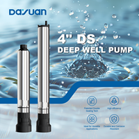 DAYUAN 0.5HP 0.75HP 1HP 147FT, baja tahan karat pita otomatis pompa air sumur dalam 220V pompa sumur dangkal irigasi