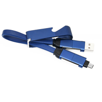 Vente en gros 4-en-1 60W PD Type-C Câble avec décapsuleur-Matériau TPE 3A Charge rapide pour ordinateurs et appareils mobiles
