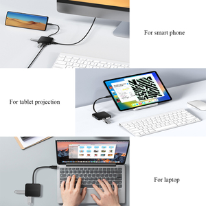 6 in <span class=keywords><strong>1</strong></span> 4K <span class=keywords><strong>HDMI</strong></span> 100W erogazione di potenza <span class=keywords><strong>3</strong></span> USB3.0 multiporta tipo C Hub Splitter adattatore per Laptop e altri dispositivi USB C - Product Image 6