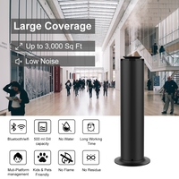 Diffuseur d'arômes électrique WiFi 120 ml en métal, nébuliseur sans eau, purificateur d'air, tour d'aromathérapie contrôlée par application et télécommande