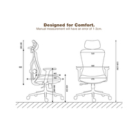 Chaise de bureau exécutive ergonomique moderne en maille, réglable en hauteur, inclinable et pivotante, pour hôpitaux et hôtels - Approvisionnement en gros, garantie 3 ans