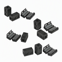 WF-190A Bloc anti-émission EMI/EMC à noyau de ferrite divisé, à clipser, pour faisceaux de câbles multi-fils, avec boîtier en nylon, de -25°C à +85°C