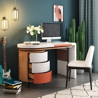 Meuble de rangement pivotant à deux places, mobilier de Style nordique moderne, armoire d'angle pour salle d'étude, Table d'ordinateur, bureau