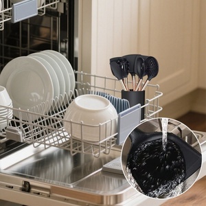 Ustensiles de cuisine en or rose, spatule, pelle, ustensiles de cuisine résistants à la chaleur, ustensiles de cuisine en silicone pour la cuisson - Product Image 6