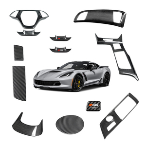 Accesorios de Decoración Interior para Auto, Juego Completo de Fibra de Carbono Seca OEM para C7 2014-2019 - Product Image 4