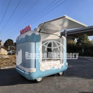 Vente de chariot de nourriture de rue, kiosque de nourriture de rue, chariot à café, remorque alimentaire mobile d'occasion, hot-dog, crème glacée, acier inoxydable, rouille - Product Image 5