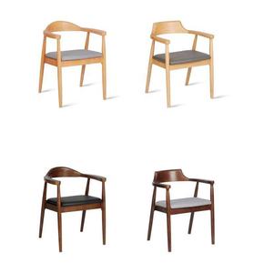 Chaises de salle à manger de style scandinave moderne et luxueux, élégantes en bois et cuir PU, idéales pour les restaurants et les cafés - Product Image 1