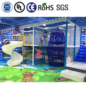 Customized Kids Park Children'S Favorite Indoor Playground Big Slides And Children Play House For Sale