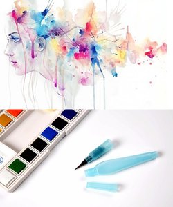 ปากกาพู่กันแบบใช้น้ำ, ปากกาพู่กันแบบเติมน้ำได้, เครื่องมือวาดภาพระบายสีน้ำสำหรับการวาดภาพ - Product Image 2