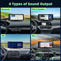 Écran CarPlay sans fil pour voiture, écran CarPlay portable et Android Auto de 6.86 pouces, écran de voiture avec navigation par caméra arrière 1080P