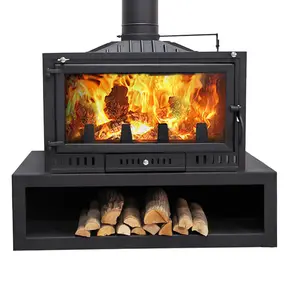 Hot Sale Interior Garten Gusseisen Kamin Holzofen Gusseisen Herd Real Fire Kamin