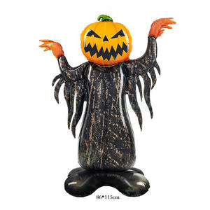 Halloween Cour Décorations Extérieures Squelettes Ballons Citrouille Fantôme Crâne Mylar Ballons en Feuille - Product Image 1