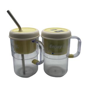 Портативный высокоскоростной Блендер с 6 лезвиями, 20000 об./мин, Двойная Батарея 1300 мАч, 60 Вт, набор соковыжималок из нержавеющей стали, 2 шт., USB-источник - Product Image 4