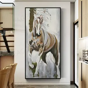 Hot Sale Large Size Brown Horse Hand bemalte Ölgemälde Home Decor 100% Hand malerei Leinwand