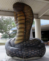 Gigante de 15 pies. Tall King Snake Inflable Big-Eyed Snake Publicidad Inflables