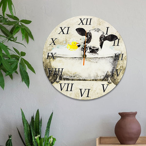 In stock: Nordic style wooden <b>clock</b> pendant, bathroom yak <b>clock</b>, living room decorative wall <b>clock</b>, wooden craft pendant. - Product Image 2